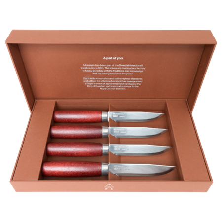Morakniv Classic Steak Knife Röd 4pack