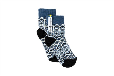 Merinosocka Dalarna Kurbits Blå 19-21