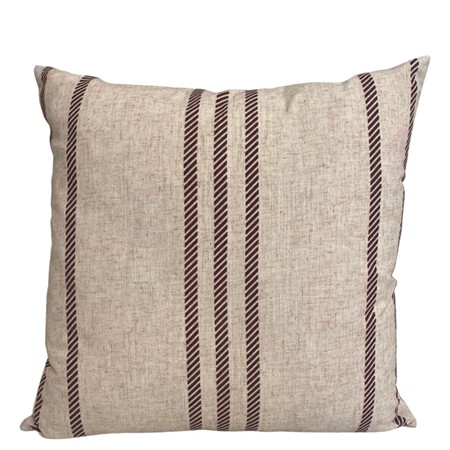 MG Kuddfodral beige med röda ränder